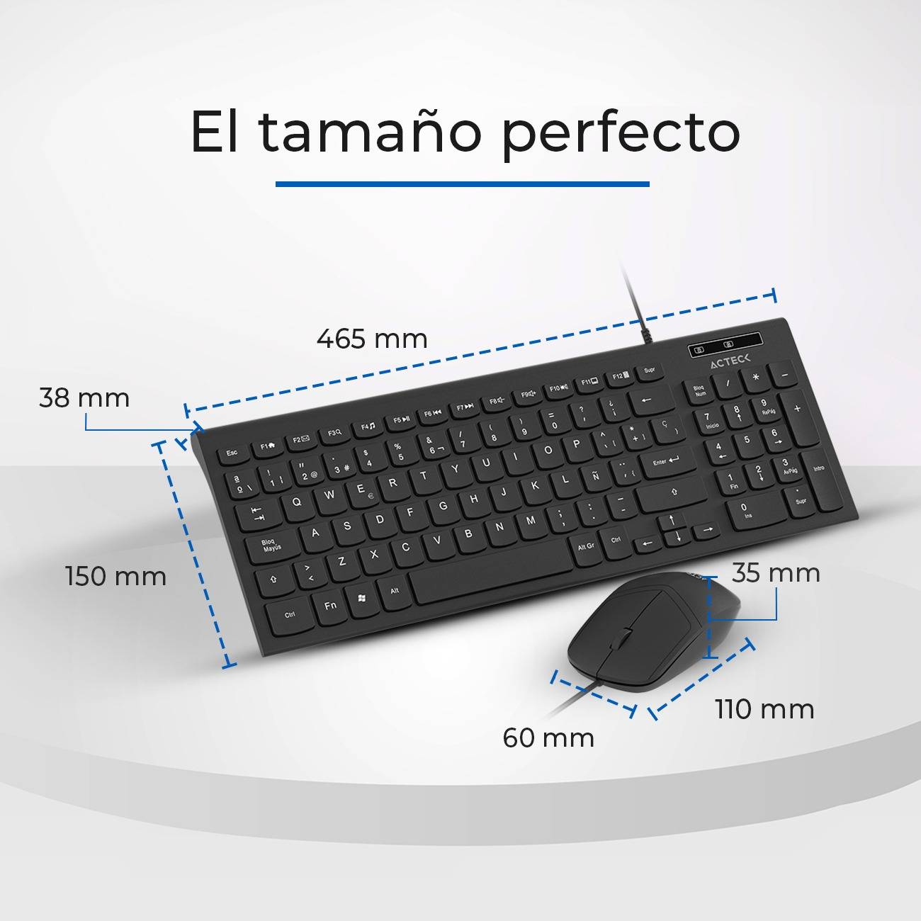 Kits para Teclados y Mouse ACTECK MK235 - Vista 4