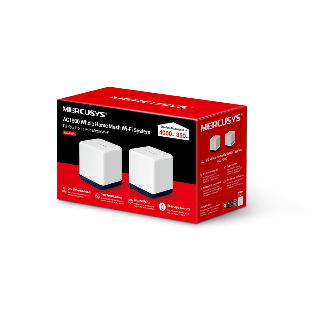 Kit WiFi MERCUSYS Halo H50G(2-pack) - Vista 6