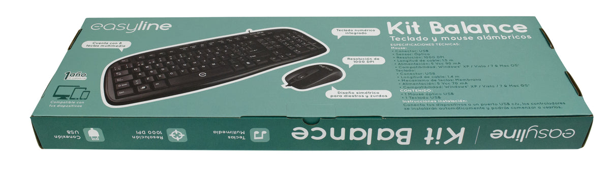 Kit Teclado / Mouse Easy Line Balance - Vista 5