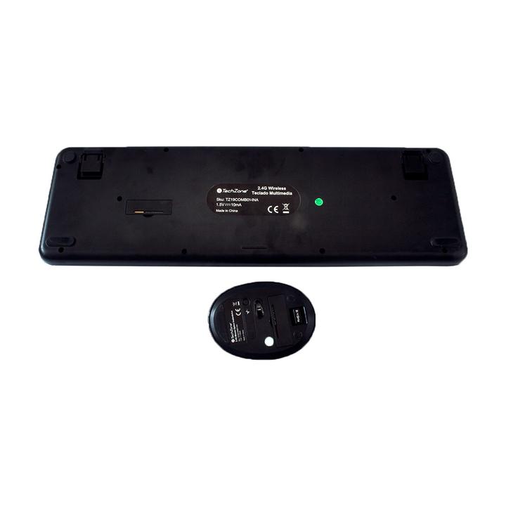 Teclado y Mouse Óptico Inalámbrico TECHZONE TZ19COMB01-INA - Vista 4