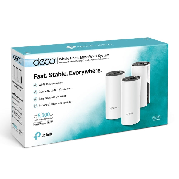 KIT Sistema MESH Wifi TP-LINK Deco M4(3-Pack) - Vista 3