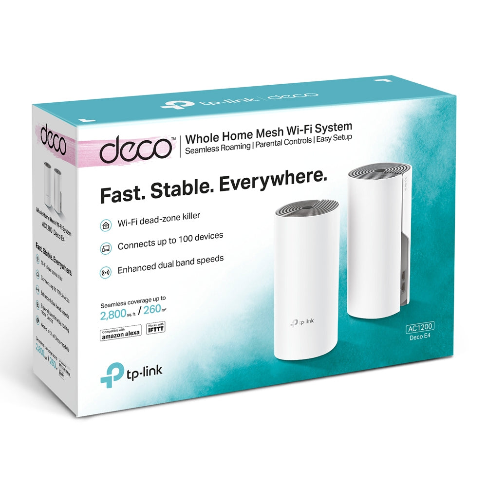 KIT Sistema MESH Wifi TP-LINK Deco E4(2-Pack) - Vista 3