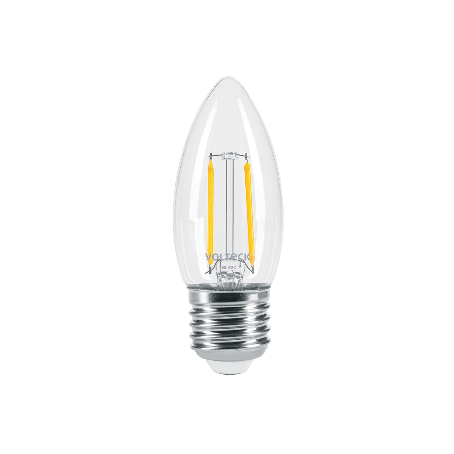 Lámpara LED tipo vela 3 W con filamento luz cálida, blíster