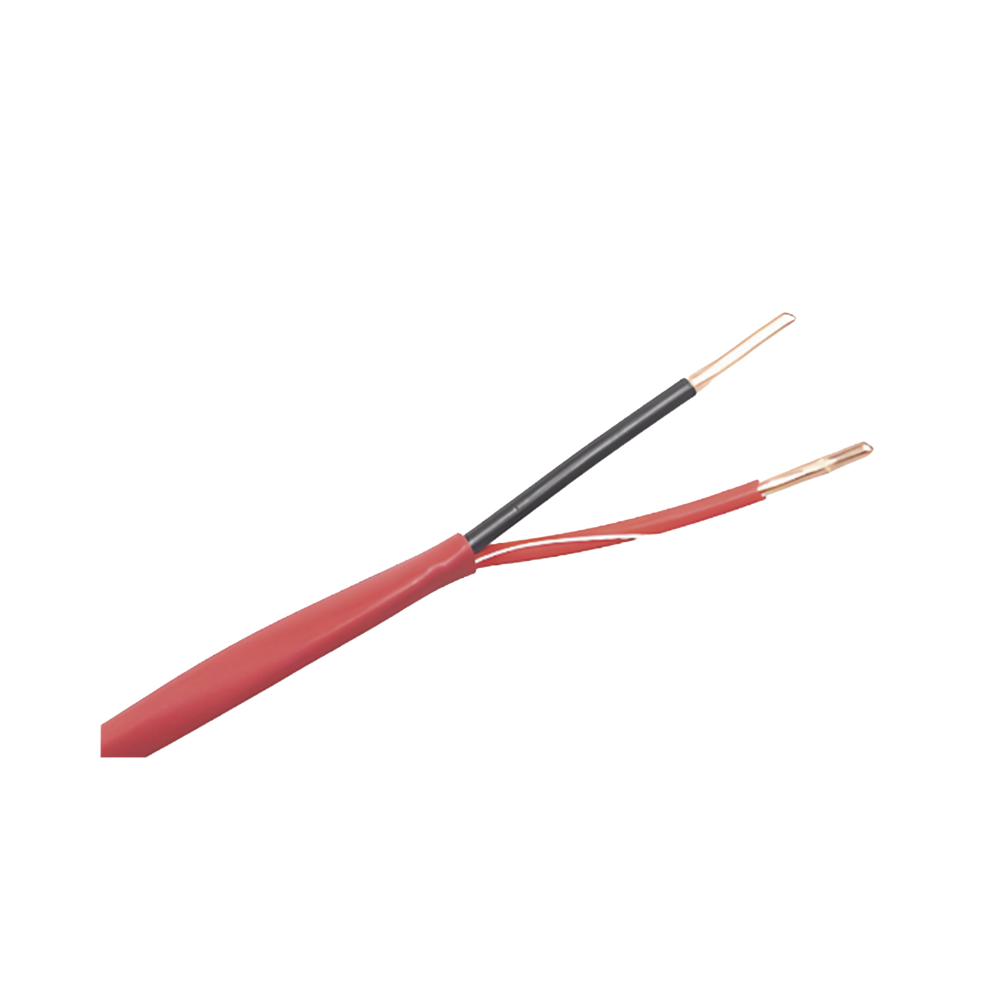 Alambre de Alarma contra Incendios - Bobina de 305 Metros (1000 Pies): 2 x 18 AWG, Rojo, Tipo FPLR, (UL) FT4, Ideal para Sistemas de Detecci�n y Evacuaci�n de Incendios