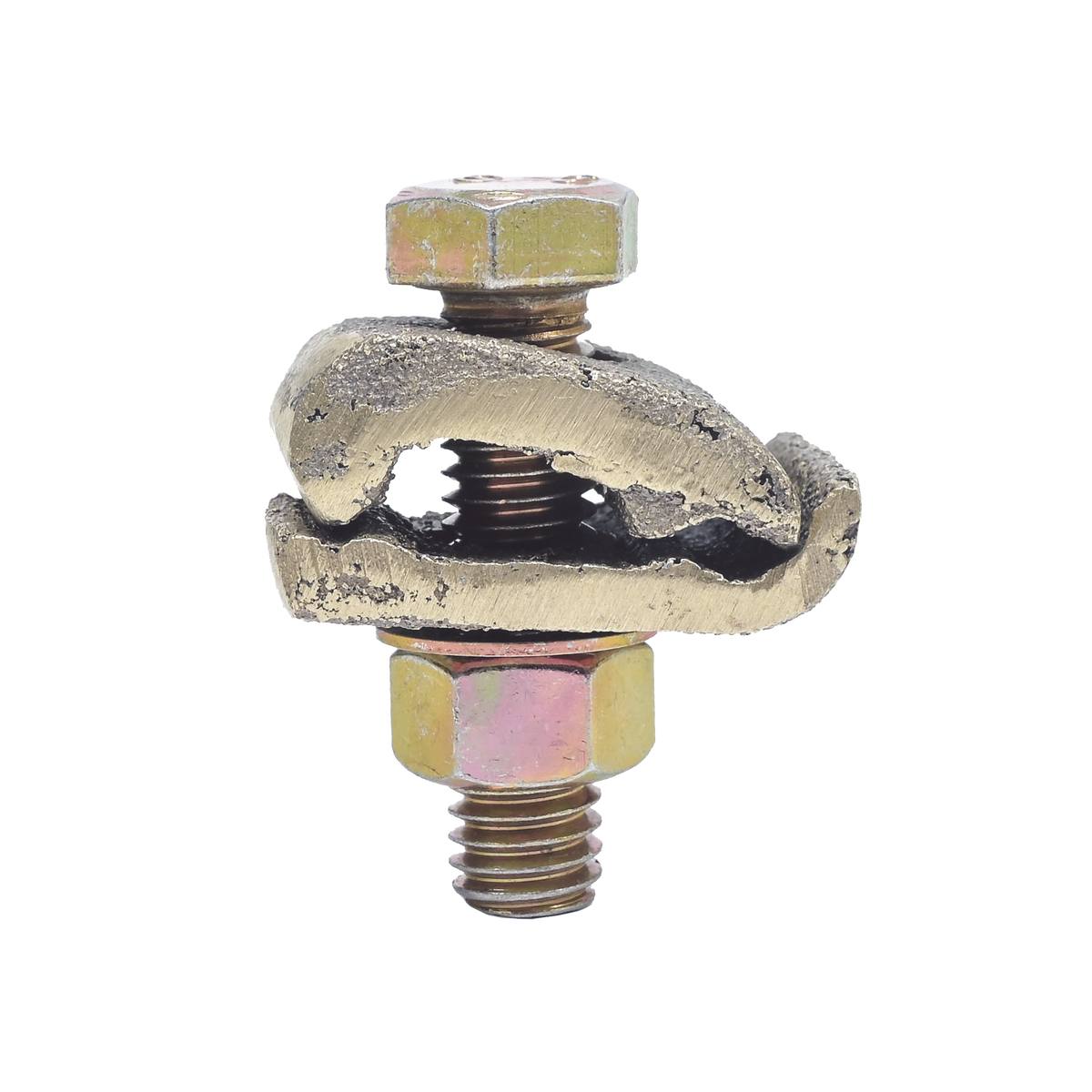 Conector Cable a Superficie Plana / Bronce 100% / Cable 4-2/0 AWG / Sin Soldadura Exotérmica / 2.5x3.5 cm (1x1.4 in)