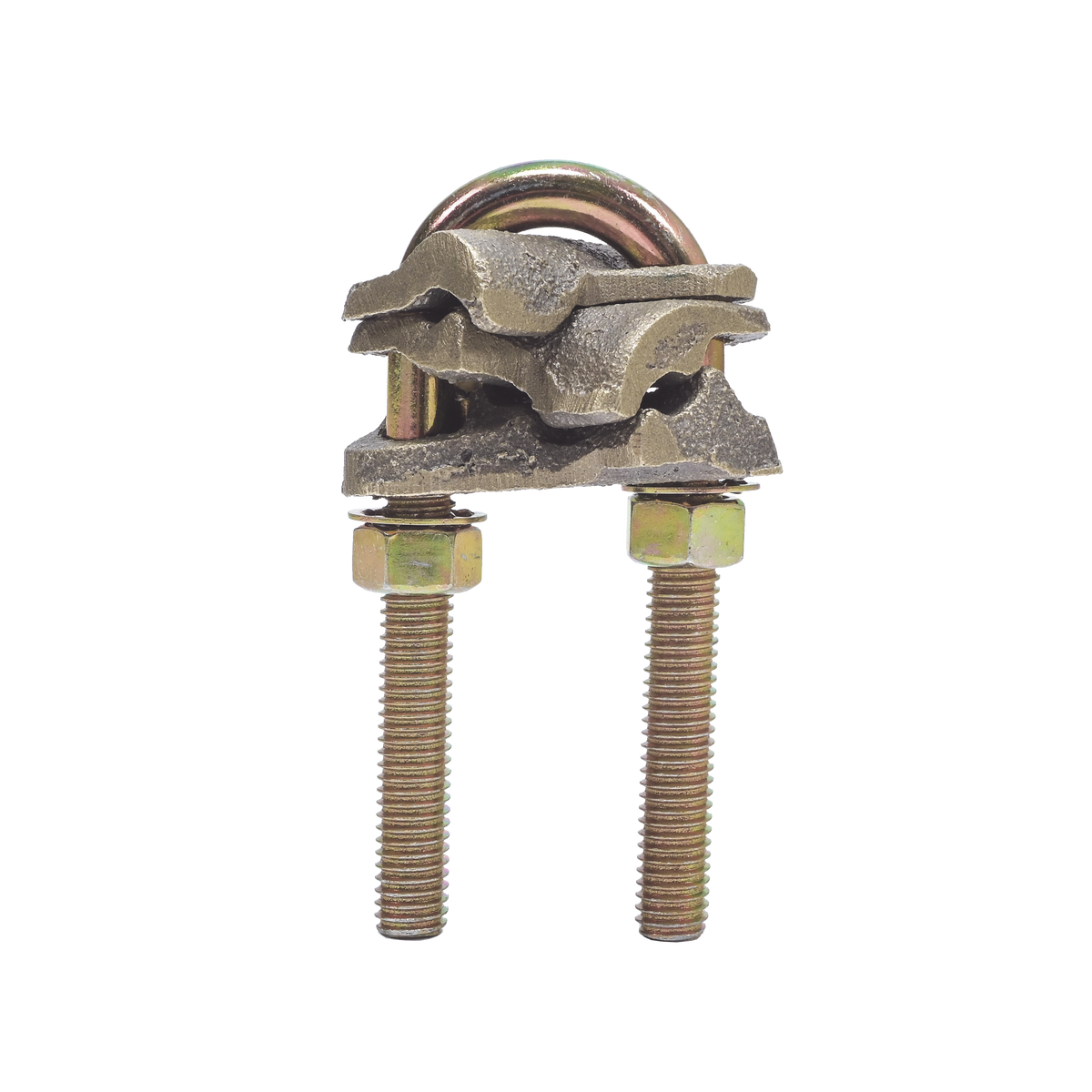 Conector X 2 Cables / Calibre 4-2/0 AWG / Bronce 100% / Unión Cruzada / Sin Soldadura / Baja Resistencia