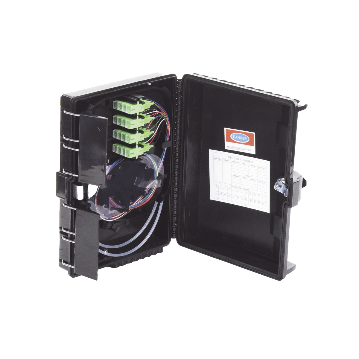 Cierre de Empalme para 24 Fusiones de Fibra �ptica, Interior/Exterior, con 16 Acopladores SC/APC y Splitter 1x16 SC/APC Incluido, IP65