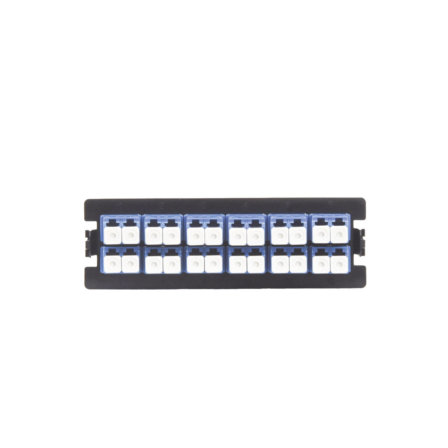 Placa Acopladora para Distribuidor de Fibra �ptica LP-ODF-8024, Incluye 12 Acopladores LC Duplex para Fibra Monomodo