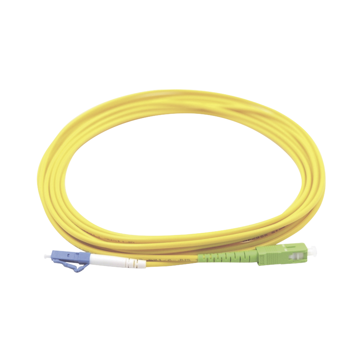Jumper de Fibra �ptica Monomodo LC/UPC SC/APC Simplex, Color Amarillo 1 Metro (3.28 Pies)