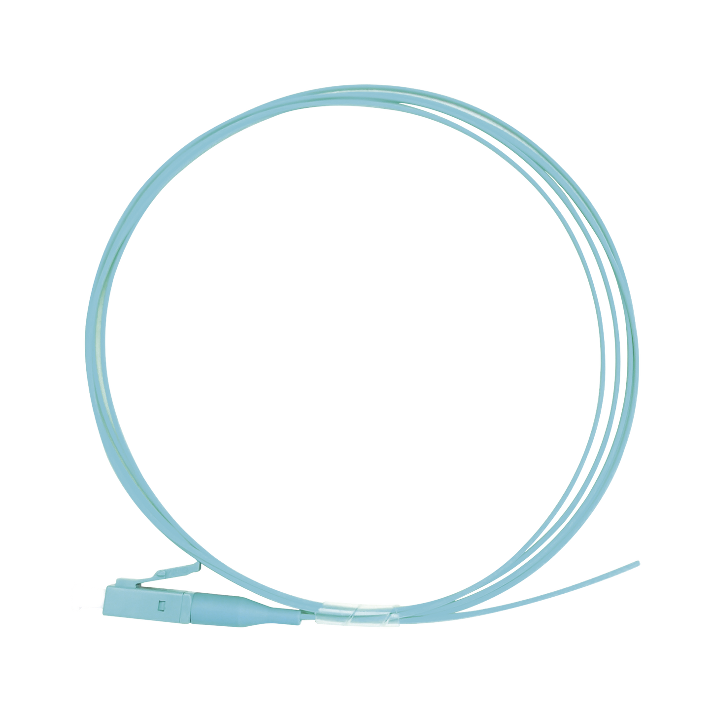 Pigtail de Fibra �ptica Simplex LC, PVC, OM3 50/125, Aqua, 1 Metro (3.28 Pies)