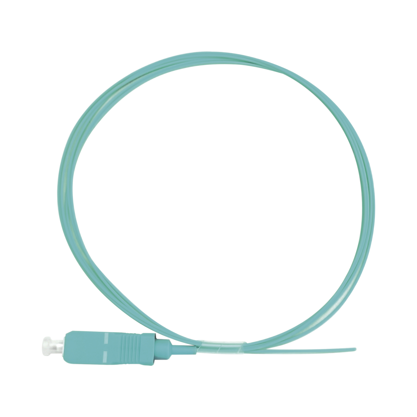 Pigtail de Fibra �ptica Simplex SC, PVC, OM3 50/125, Aqua, 1 Metro (3.28 Pies)