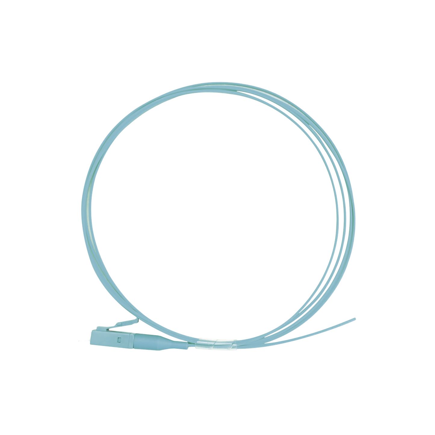 Pigtail de Fibra �ptica Simplex LC, PVC, OM4 50/125, Aqua, 1 Metro (3.28 Pies)