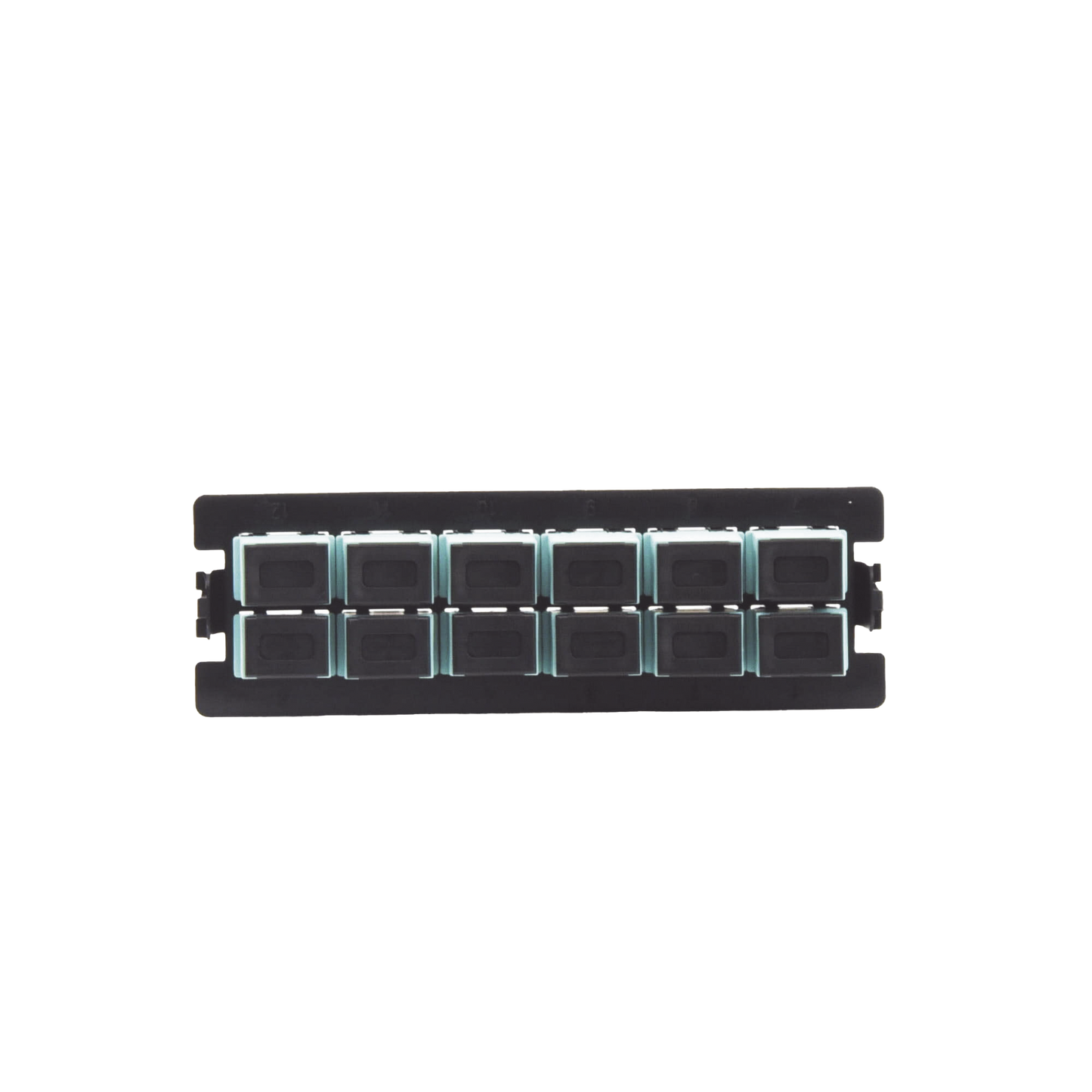 Placa Acopladora para Distribuidor de Fibra �ptica LP-ODF-8024, Incluye 12 Acopladores SC Simplex para Fibra Multimodo (12 Fibras)
