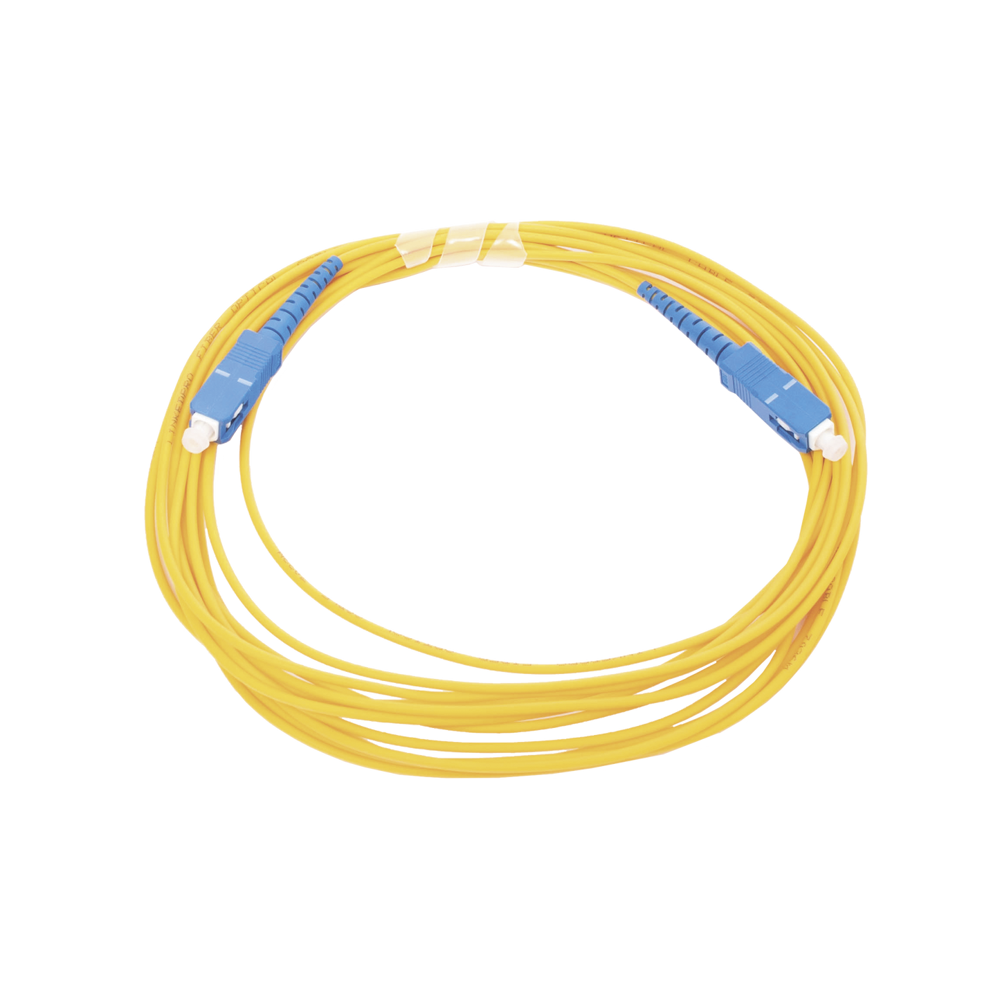 Jumper de Fibra �ptica Monomodo SC/UPC - SC/UPC Simplex, Color Amarillo, 5 Metros (16.40 Pies)