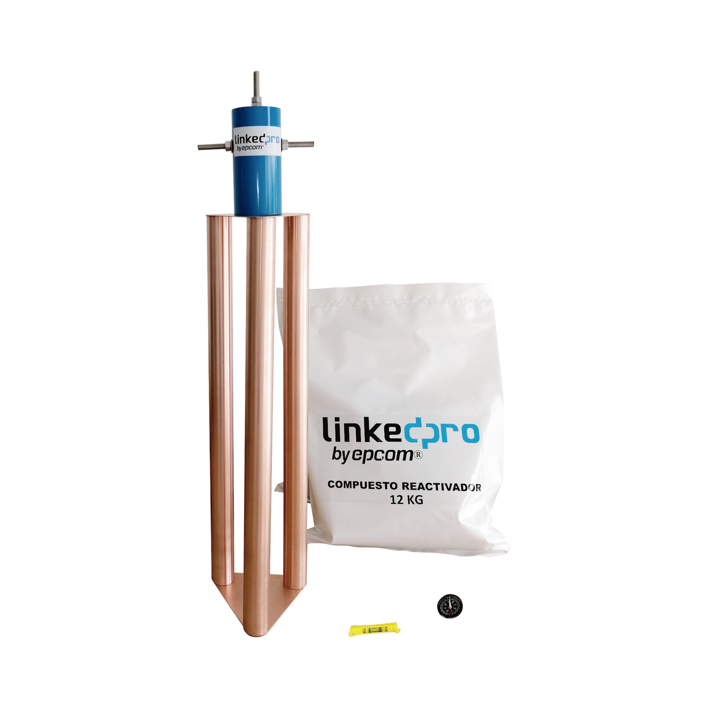 Electrodo Puesta a Tierra 200A / Cobre Electrol�tico / Dise�o Delta / Filtro Equipotencial / Compuesto 12 kg / Exterior
