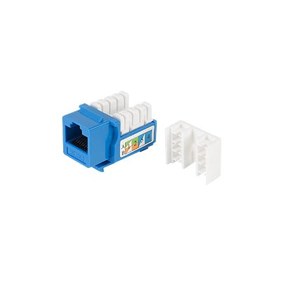 M�dulo Jack Keystone Cat5e con Terminaci�n 110 (Punchdown) para Faceplate - Color Azul