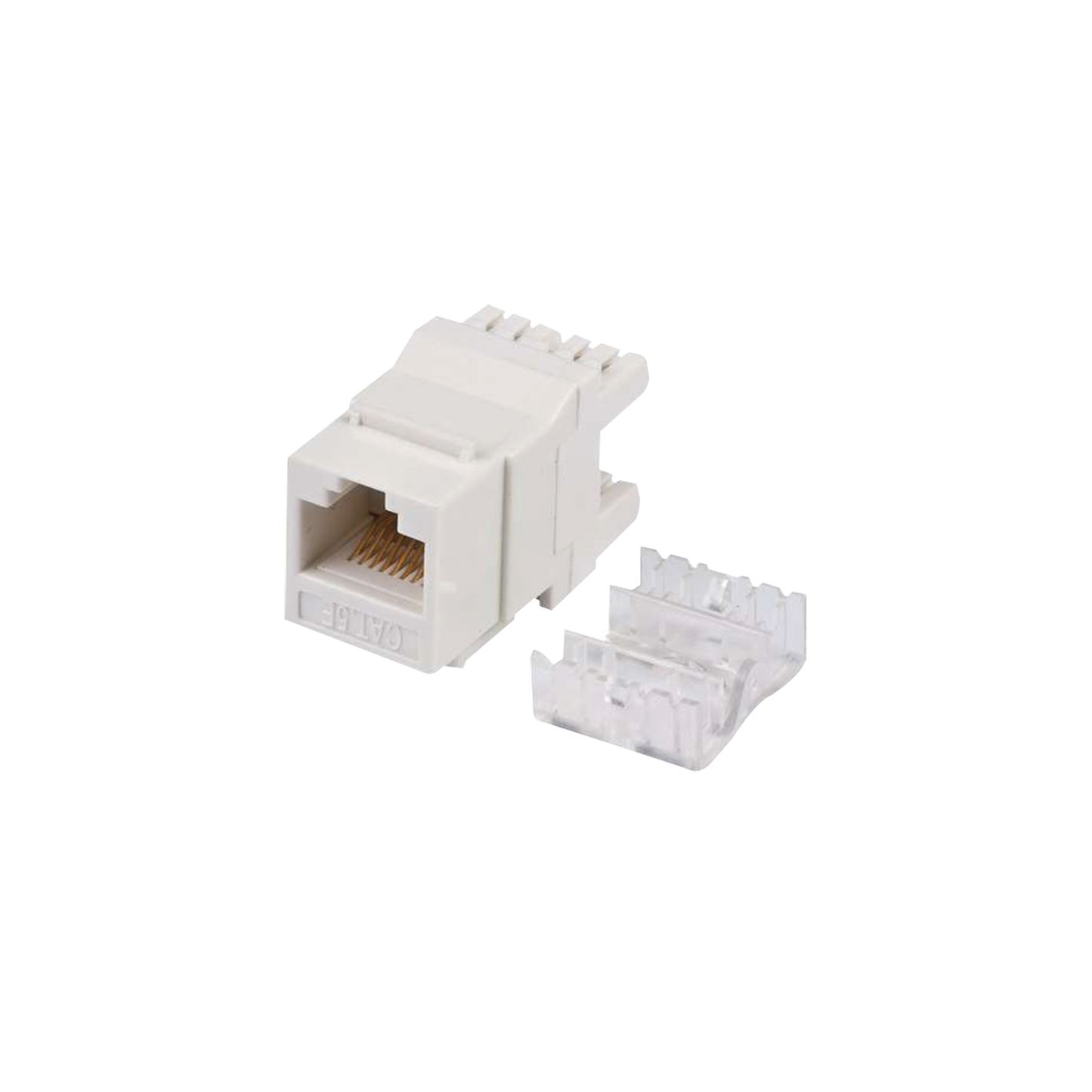 M�dulo Jack Keystone Cat5e con Terminaci�n en �ngulo 180 - Color Blanco