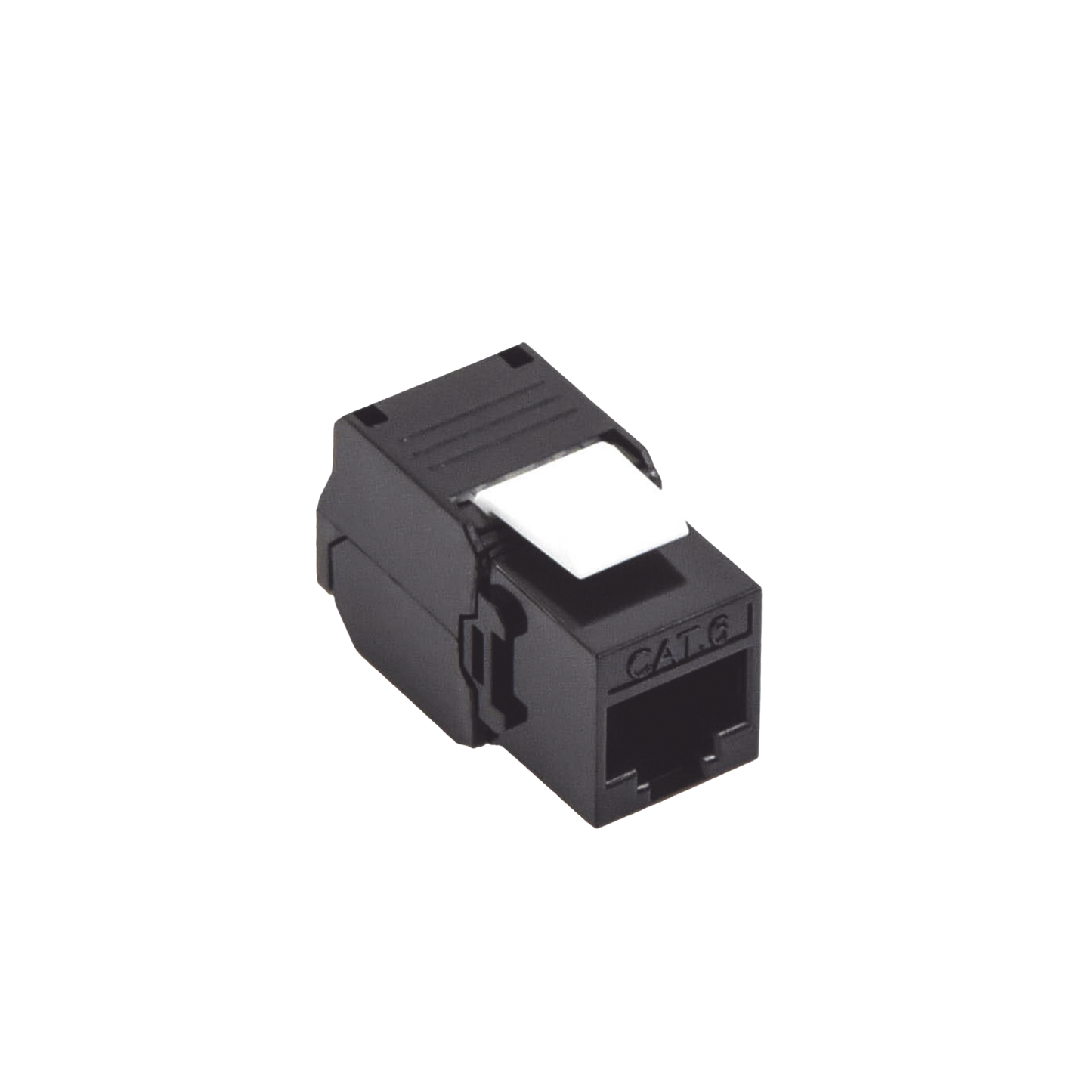 M�dulo Jack Keystone Cat6 (Toolless), con Terminaci�n en �ngulo 180 - Color Negro, Compatible con Faceplate y Patchpanel Linkedpro