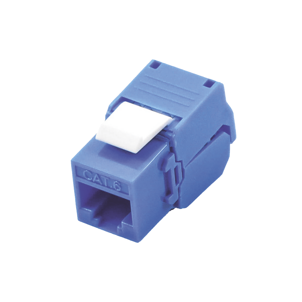 M�dulo Jack Keystone Cat6 (Toolless), con Terminaci�n en �ngulo 180 Grados Color Azul, Compatible con Faceplate y Patchpanel Linkedpro
