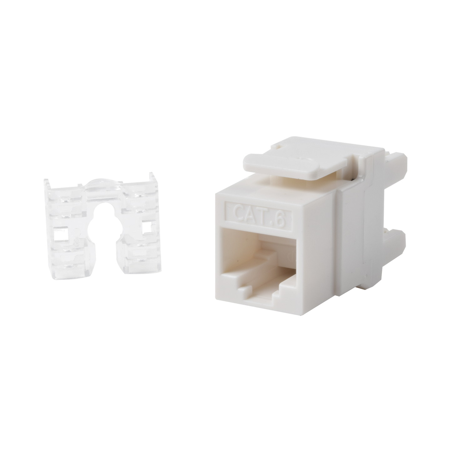 M�dulo Jack Keystone Cat6 con Terminaci�n 110 (Punchdown) �ngulo 180 - Color Blanco