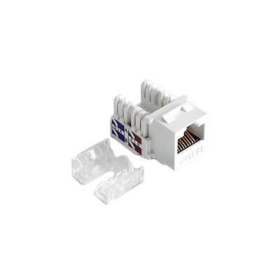 M�dulo Jack Keystone Cat6 con Terminaci�n 110 (Punchdown) para Faceplate - Color Blanco