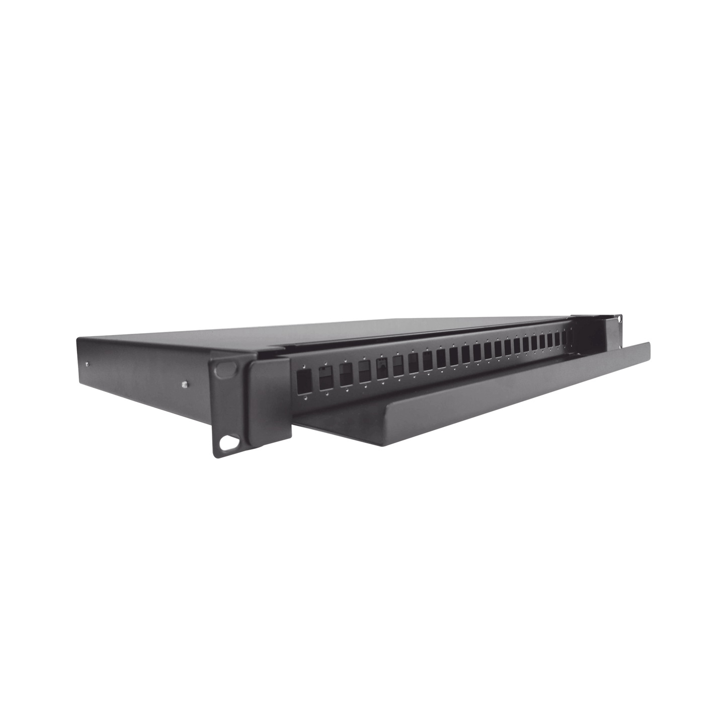 Distribuidor de Fibra �ptica Deslizable, Vac�o, 19 Pulgadas (48.26 cm), Acepta 24 Adaptadores LC Duplex o LC Simplex o 24 SC Simplex, 1U