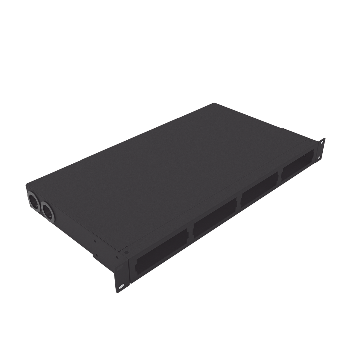 Distribuidor de Fibra �ptica Vac�o 19 Pulgadas, Acepta 4 Placas Acopladoras de Linkedpro, Hasta 24 Fibras, 1UR, Incluye Charola de Empalme