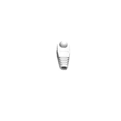 Bota Pl�stica para Protecci�n de Plug RJ45, Color Blanco