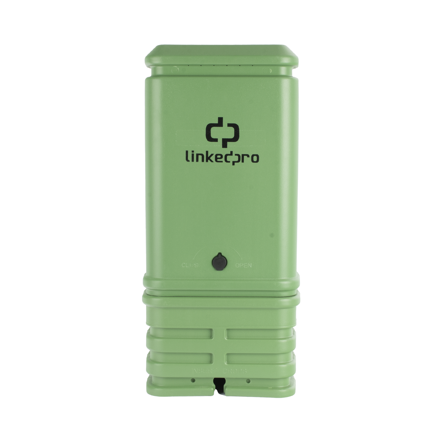 Pedestal para Cajas de Empalme de Fibra Óptica Tipo Cubo Color Verde con Bracket Estándar (No Incluye Caja de Empalme)