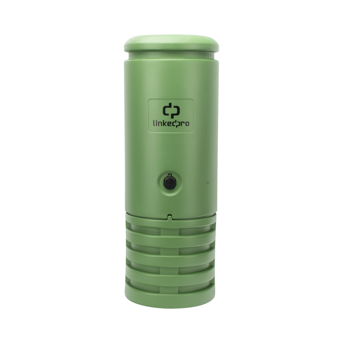 Pedestal para Cajas de Empalme de Fibra Óptica Cilíndrico Color Verde con Bracket Estándar (No Incluye Caja de Empalme)