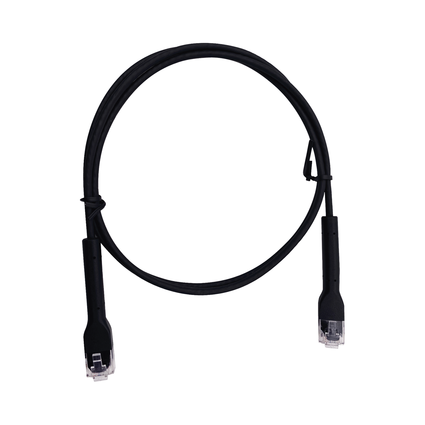 Mini Patch Cord Cat6 Ultra Slim 10 Metros (32.81 Pies) Negro ? Ahorra Espacio sin Organizadores, con Bota Flexible