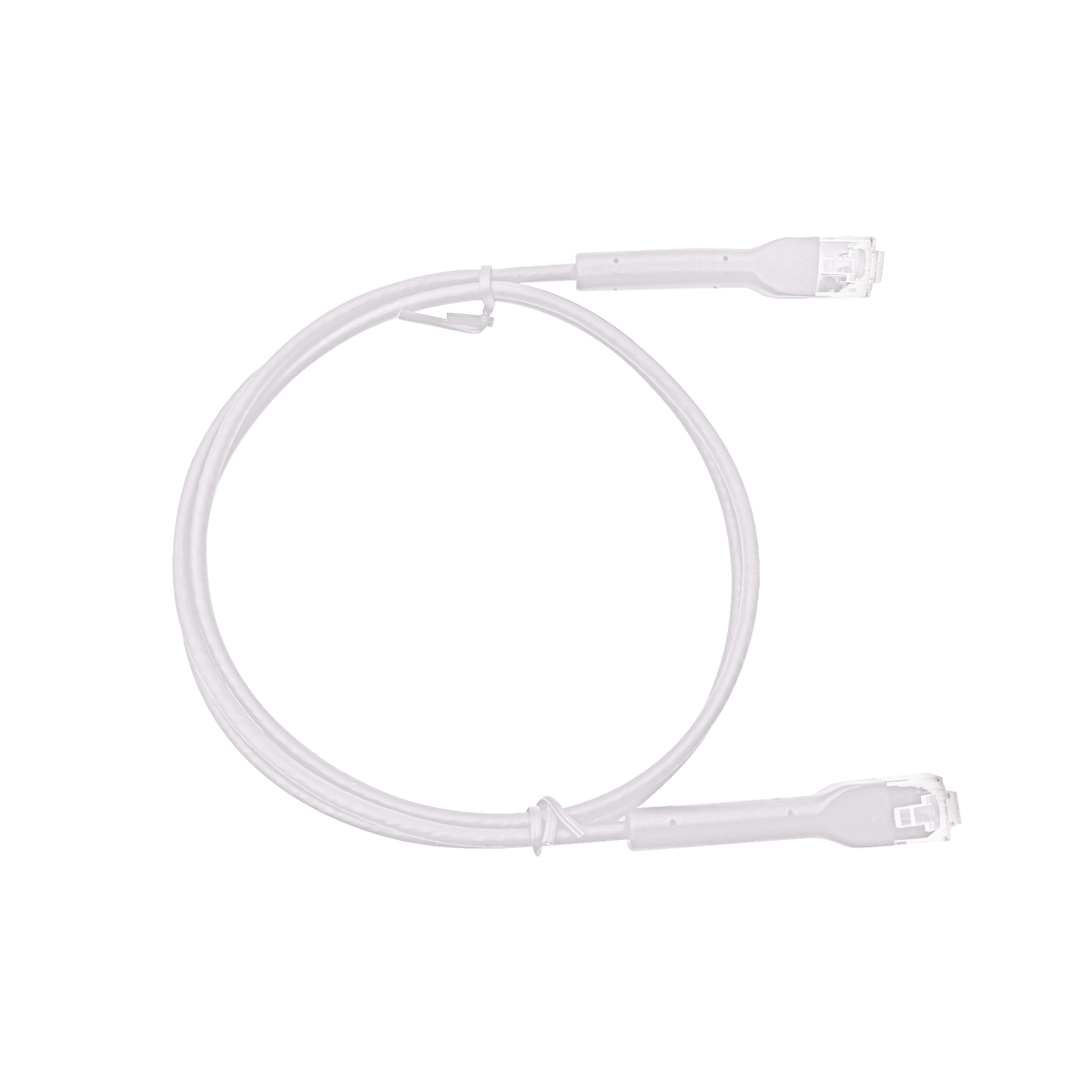 Mini Patch Cord Cat6 Ultra Slim 10 Metros (32.81 Pies) Blanco ? Ahorra Espacio sin Organizadores, con Bota Flexible