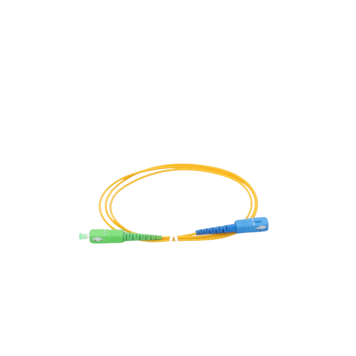 Jumper de Fibra �ptica Monomodo SC/APC-SC/UPC Simplex de 1 Metro (3.28 Pies), 2mm