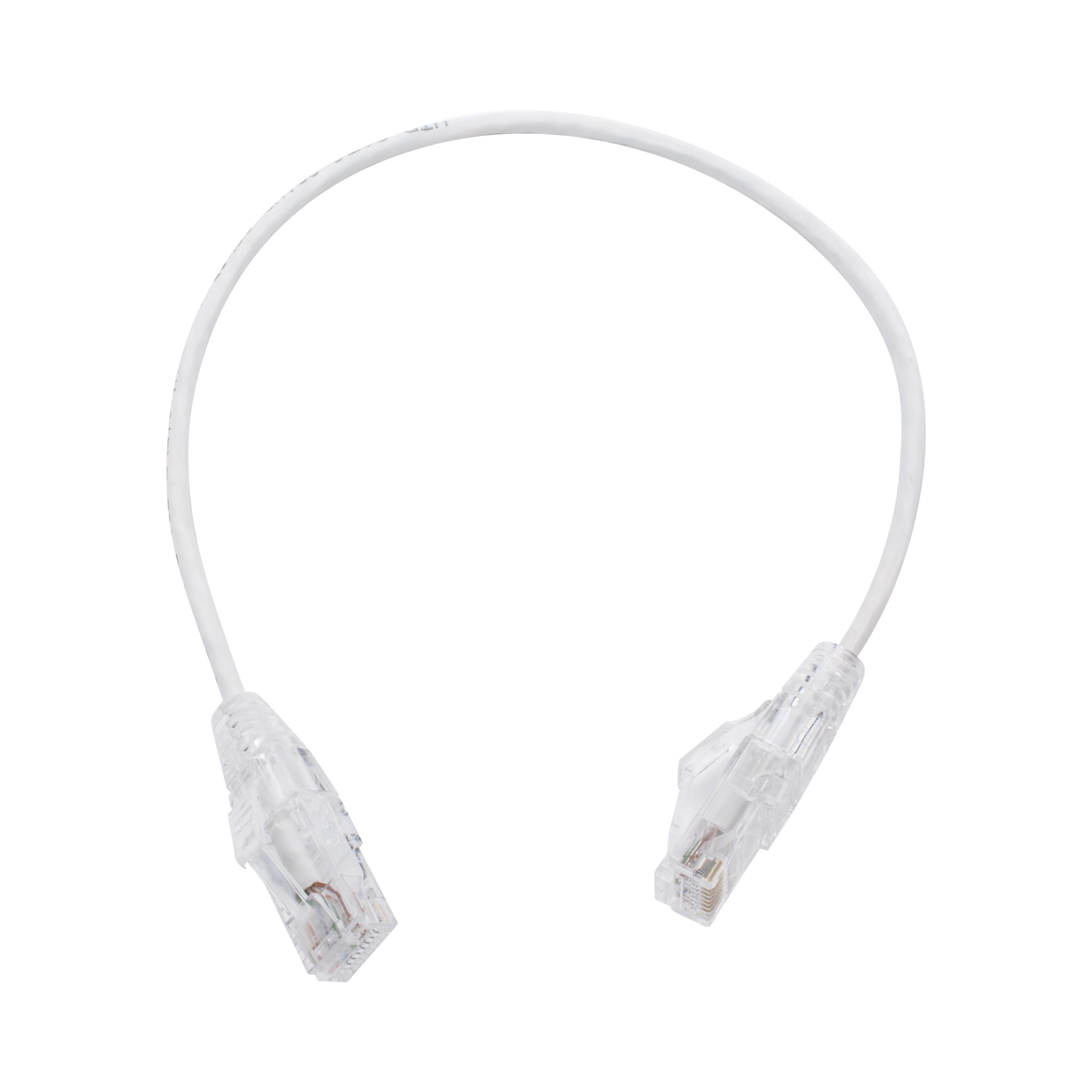 Cable de Parcheo Slim UTP Cat6 - 30 cm (11.81 Pulgadas) Blanco, Di�metro Reducido (28 AWG)