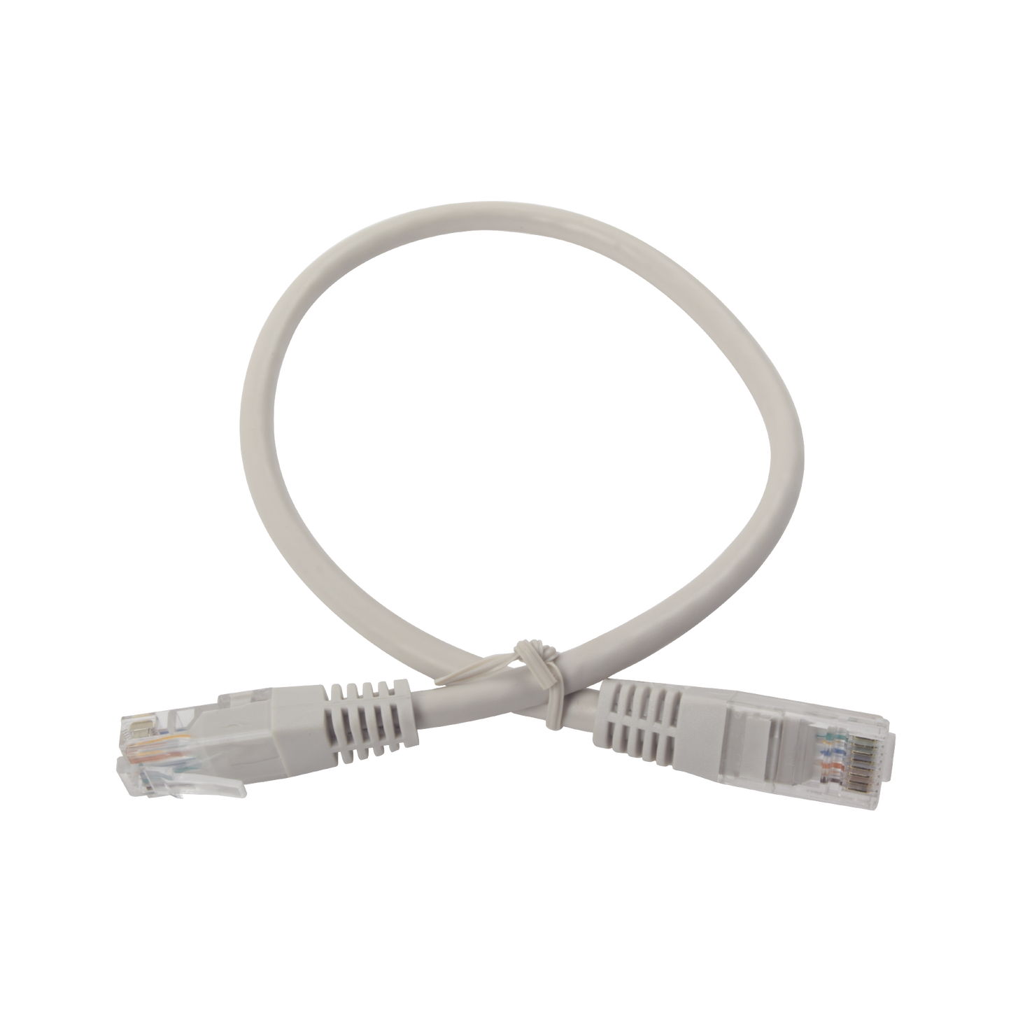 Cable de Parcheo UTP Cruzado Cat6 0.4 Metros (1.31 Pies) - Gris