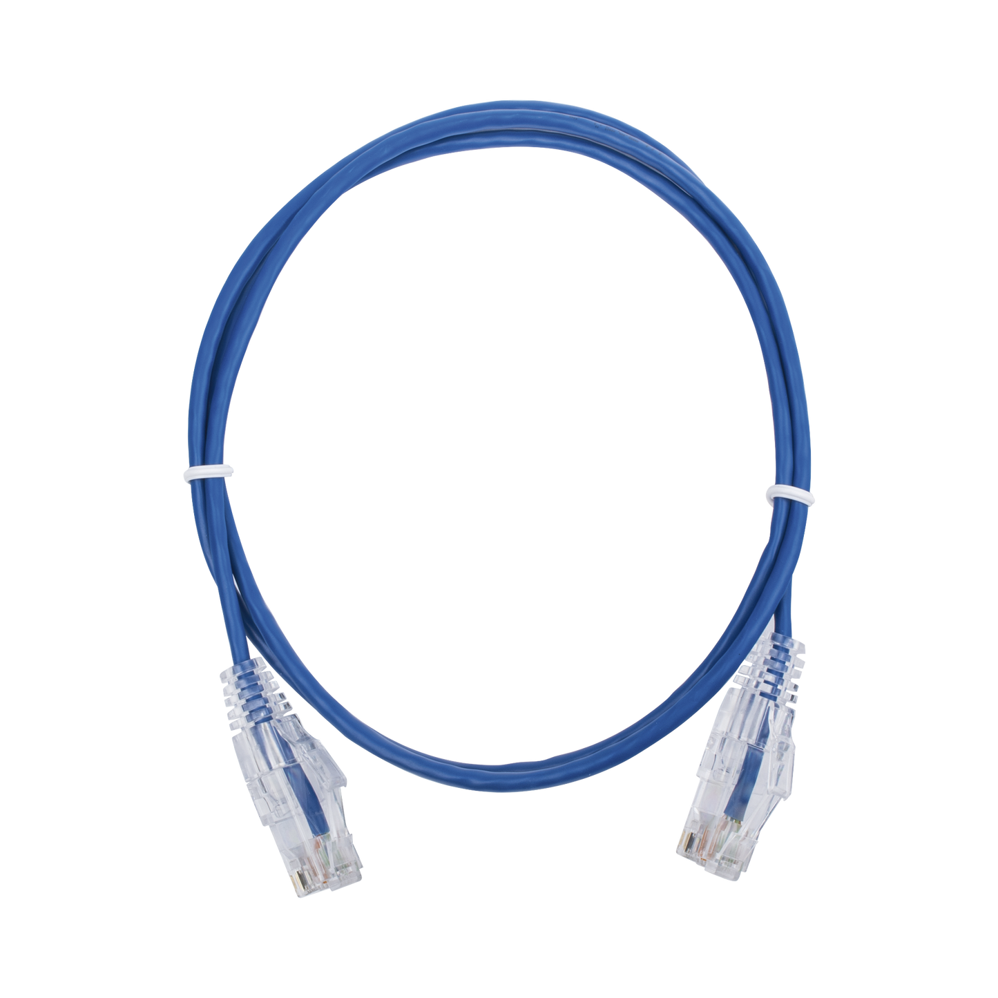 Cable de Parcheo Slim UTP Cat6 - 1 Metro (3.28 Pies), Azul, Di�metro Reducido (28 AWG)