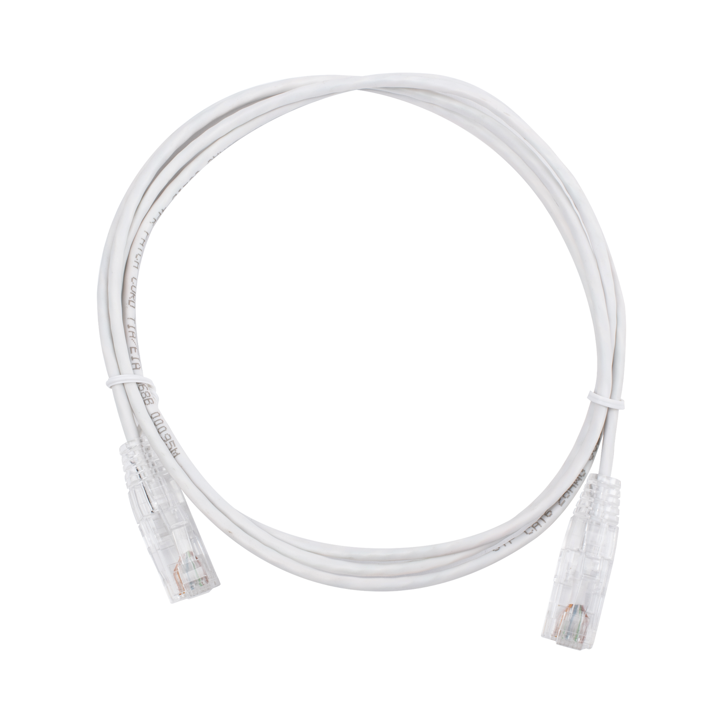 Cable de Parcheo Slim UTP Cat6 - 1.5 Metros (4.92 Pies) Blanco Di�metro Reducido (28 AWG)