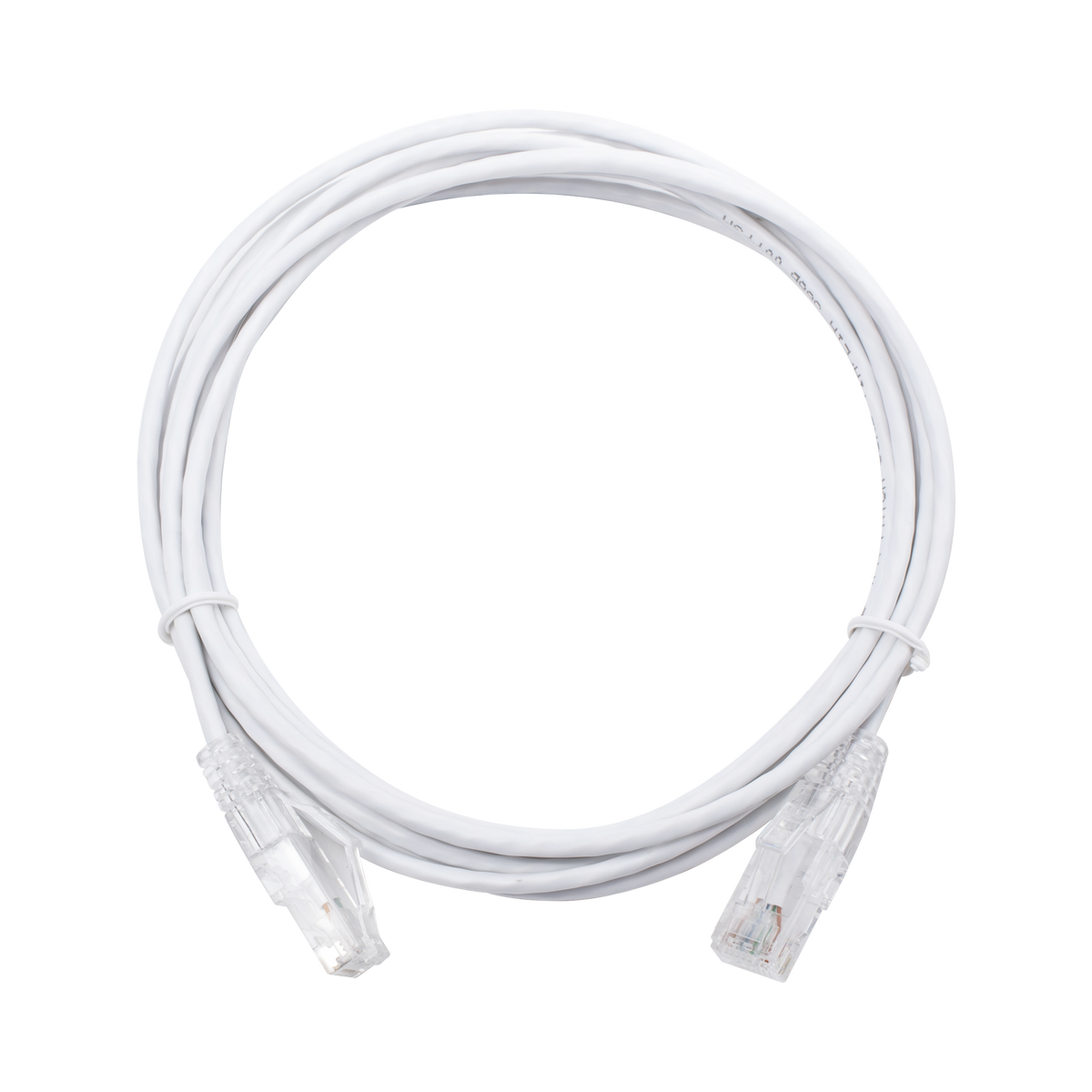 Cable de Parcheo Slim UTP Cat6 - 3 Metros (9.84 Pies) Blanco Di�metro Reducido (28 AWG)