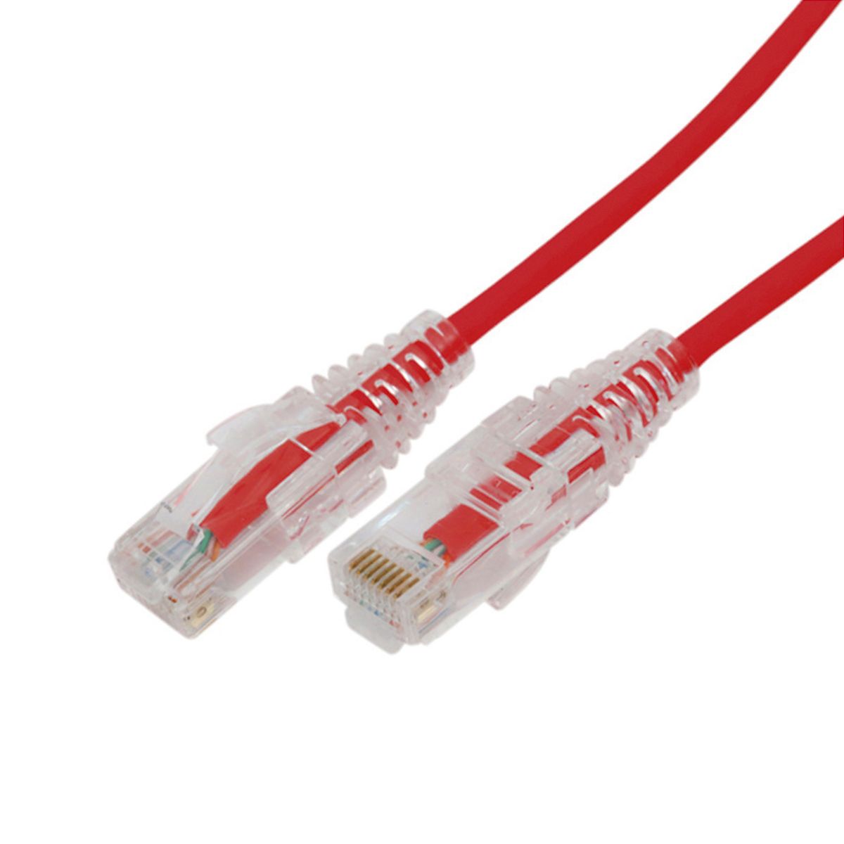 Cable de Parcheo Slim UTP Cat6A - 10 Metros (32.81 Pies) Rojo Di�metro Reducido (28 AWG)