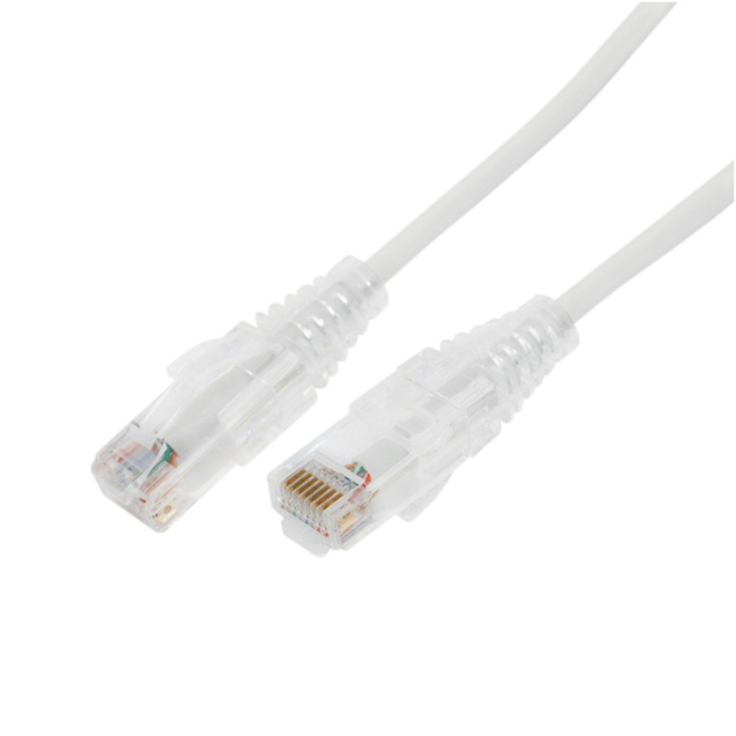 Cable de Parcheo Slim UTP Cat6A - 1 Metro (3.28 Pies) Blanco, Di�metro Reducido (28 AWG)