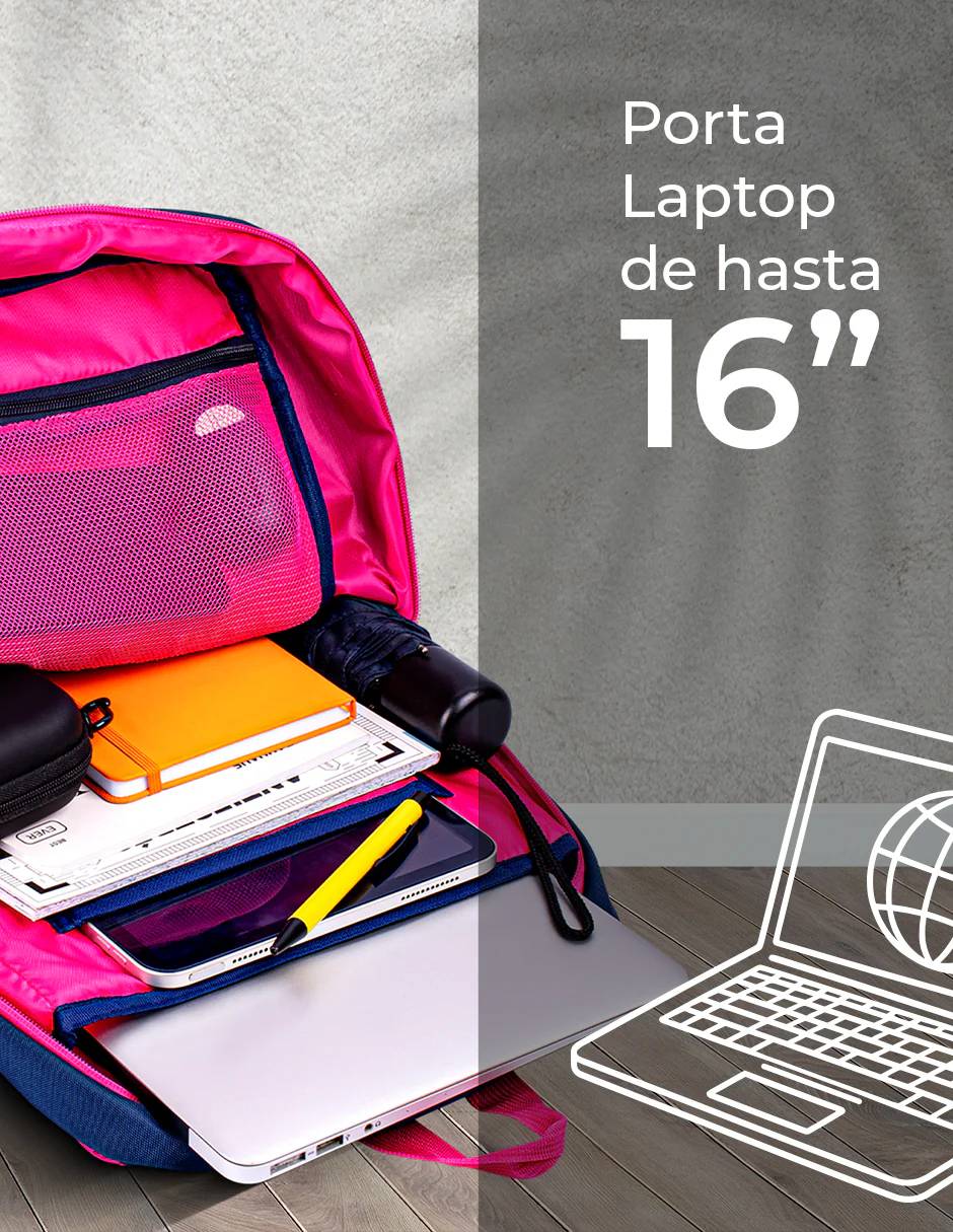 Mochila TECHZONE RAINBOW - Vista 4