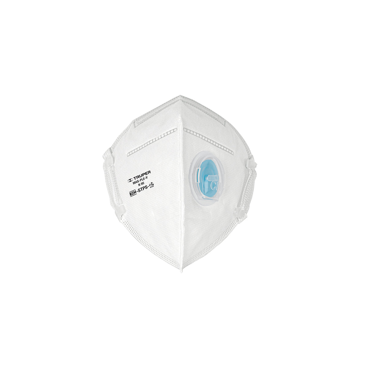 Respirador plegable N95 con válvula para partículas, Truper