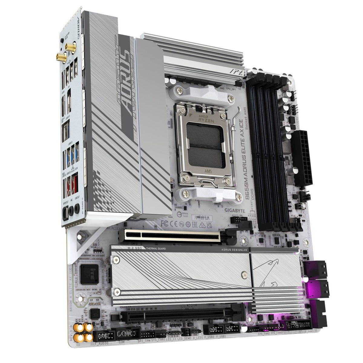 Motherboards GIGABYTE B650M A ELITE AX ICE - Vista 9