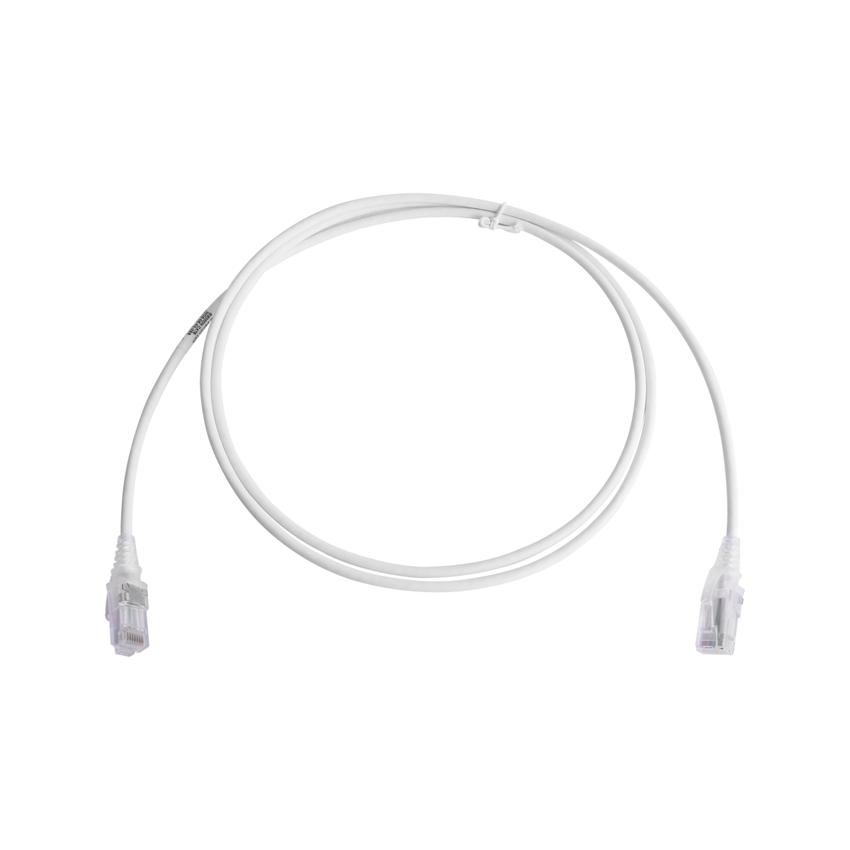 Patch Cord MC6 Modular Cat6 UTP, CM/LS0H, 1.52 Metros (5 Pies), Color Blanco, Di�metro Reducido (28AWG), Versi�n Bulk (Sin Empaque Individual)