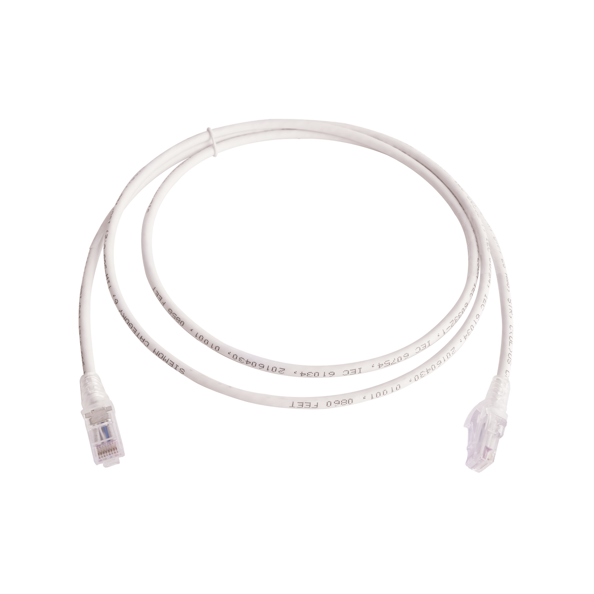 Patch Cord MC6 Modular Cat6 UTP, CM/LS0H, 1.52 Metros (5 Pies), Color Blanco, Versi�n Bulk (Sin Empaque Individual)