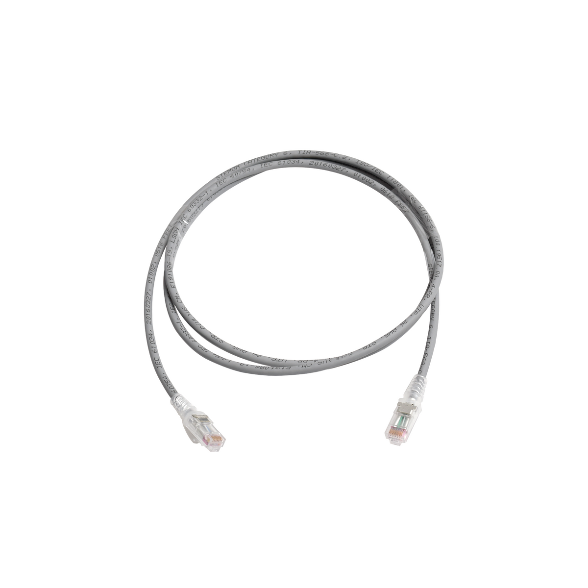 Patch Cord MC6 Modular Cat6 UTP, CM/LS0H, 1.52 Metros (5 Pies), Color Gris