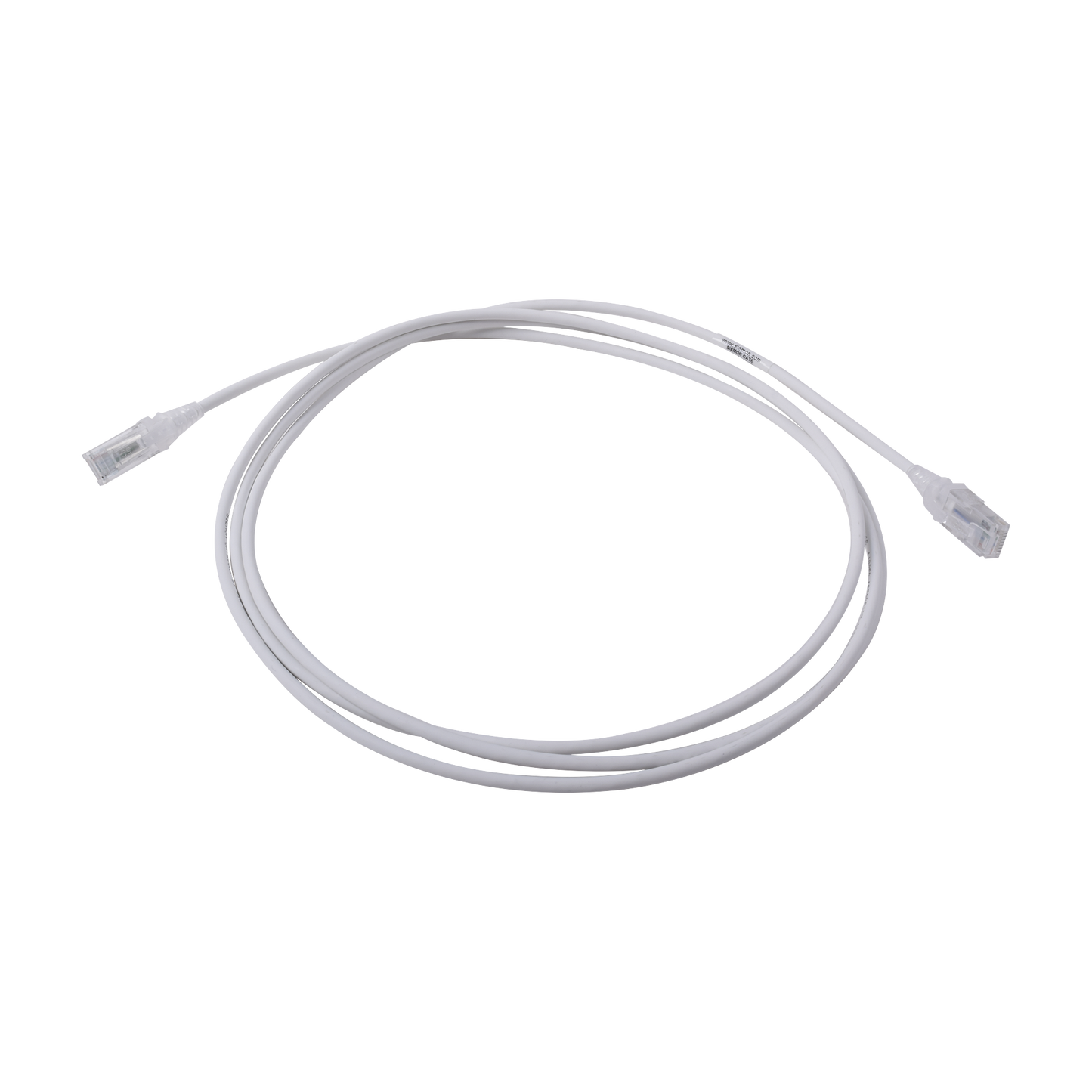 Patch Cord MC6 Modular Cat6 UTP, CM/LS0H, 2.13 Metros (7 Pies), Color Blanco, Di�metro Reducido (28AWG)