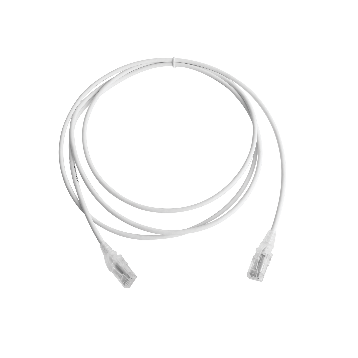 Patch Cord MC6 Modular Cat6 UTP, CM/LS0H, 2.13 Metros (7 Pies), Color Blanco, Di�metro Reducido (28AWG), Versi�n Bulk (Sin Empaque Individual)