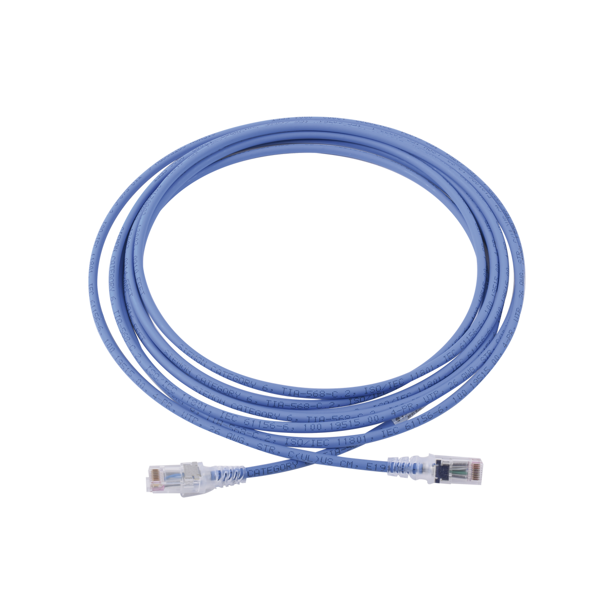 Patch Cord MC6 Modular Cat6 UTP, CM/LS0H, 4.57 Metros (15 Pies), Color Azul
