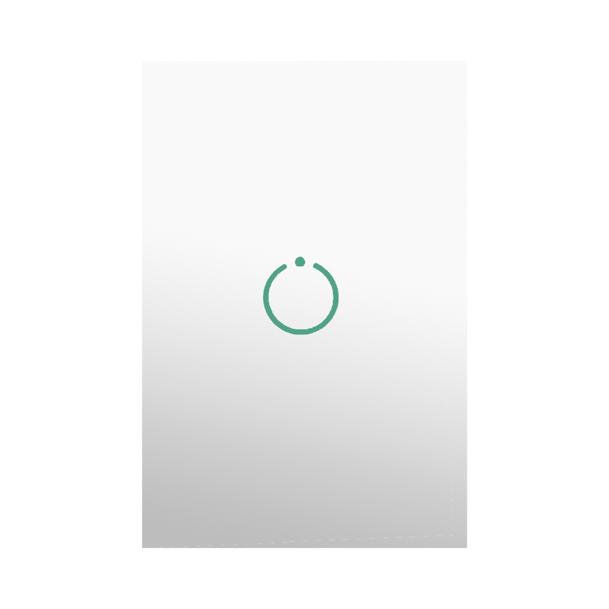 (ZWAVE) Interruptor On/Off panel táctil touch inalámbrico Zwave Plus 1 boton. No requiere cable neutro, Compatible con Hubitat HC8, Álula M2M, otros